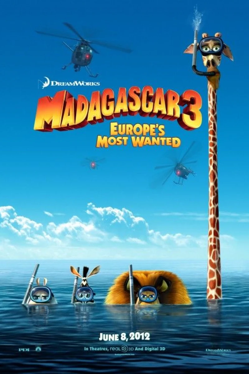 Madagascar 3 - Ricercati in Europa Poster