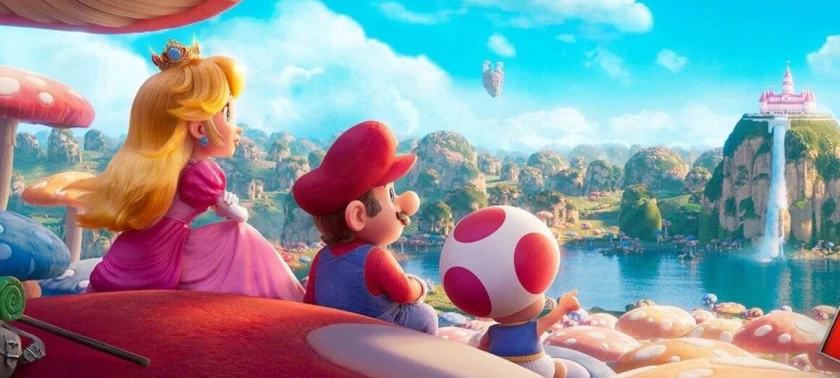 Peach Mario e Toad.