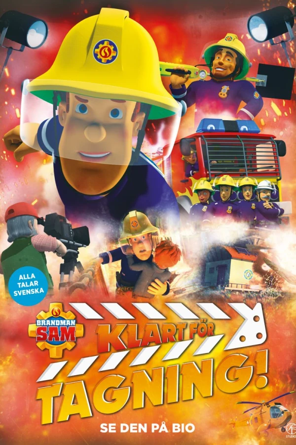 Sam, il pompiere: ciak, azione! Poster
